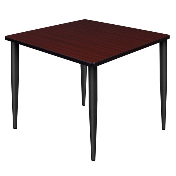Regency Kahlo Square & Round Tables, 42 W, 42 L, 29 H, Wood, Metal Top, Mahogany TPL4242MHBK - main